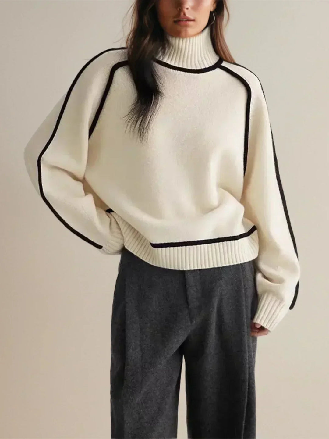 Donna | Elegant Turtleneck sweater 4