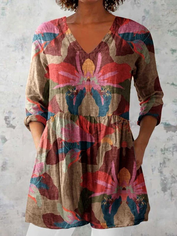 Harmony | Long V-Neck Shirt 0