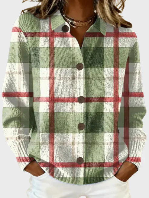 Taylor | RETRO PLAID CARDIGAN