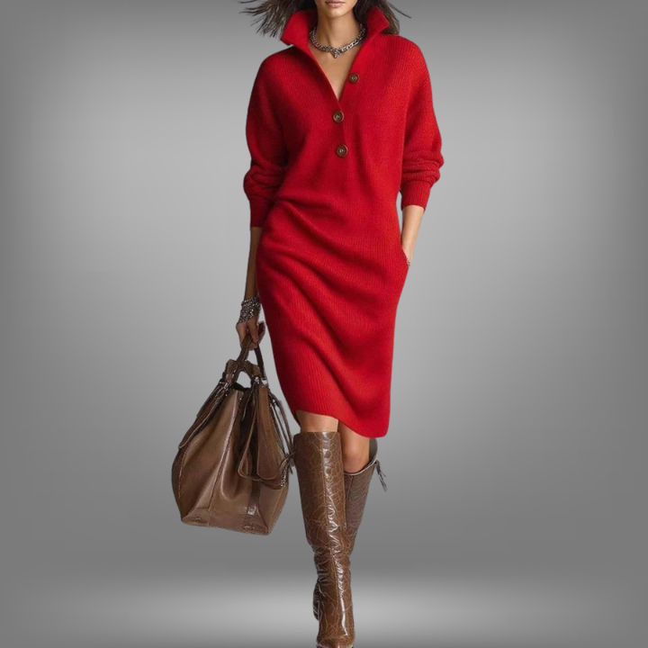 Lunori™ | Jane Warm Knit Dress