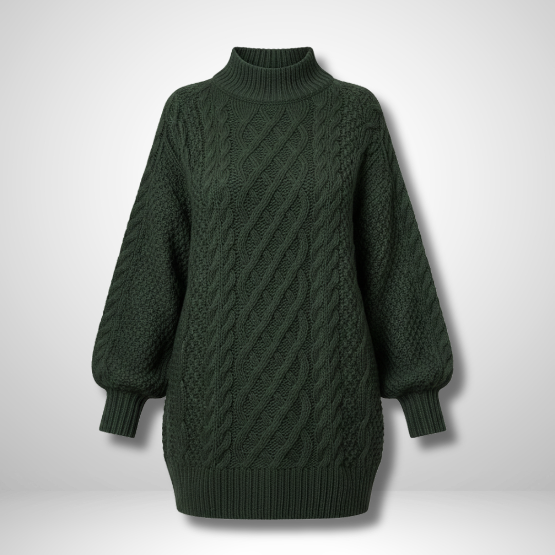 Alena™ | Effortless Black Sweater Dress 9