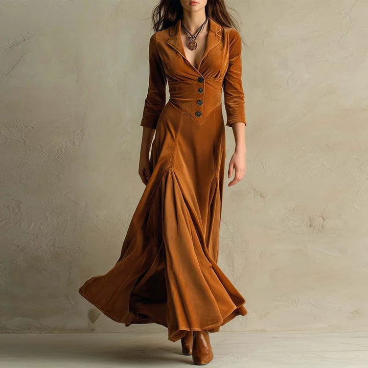 Anna | Long Velvet Dress 3