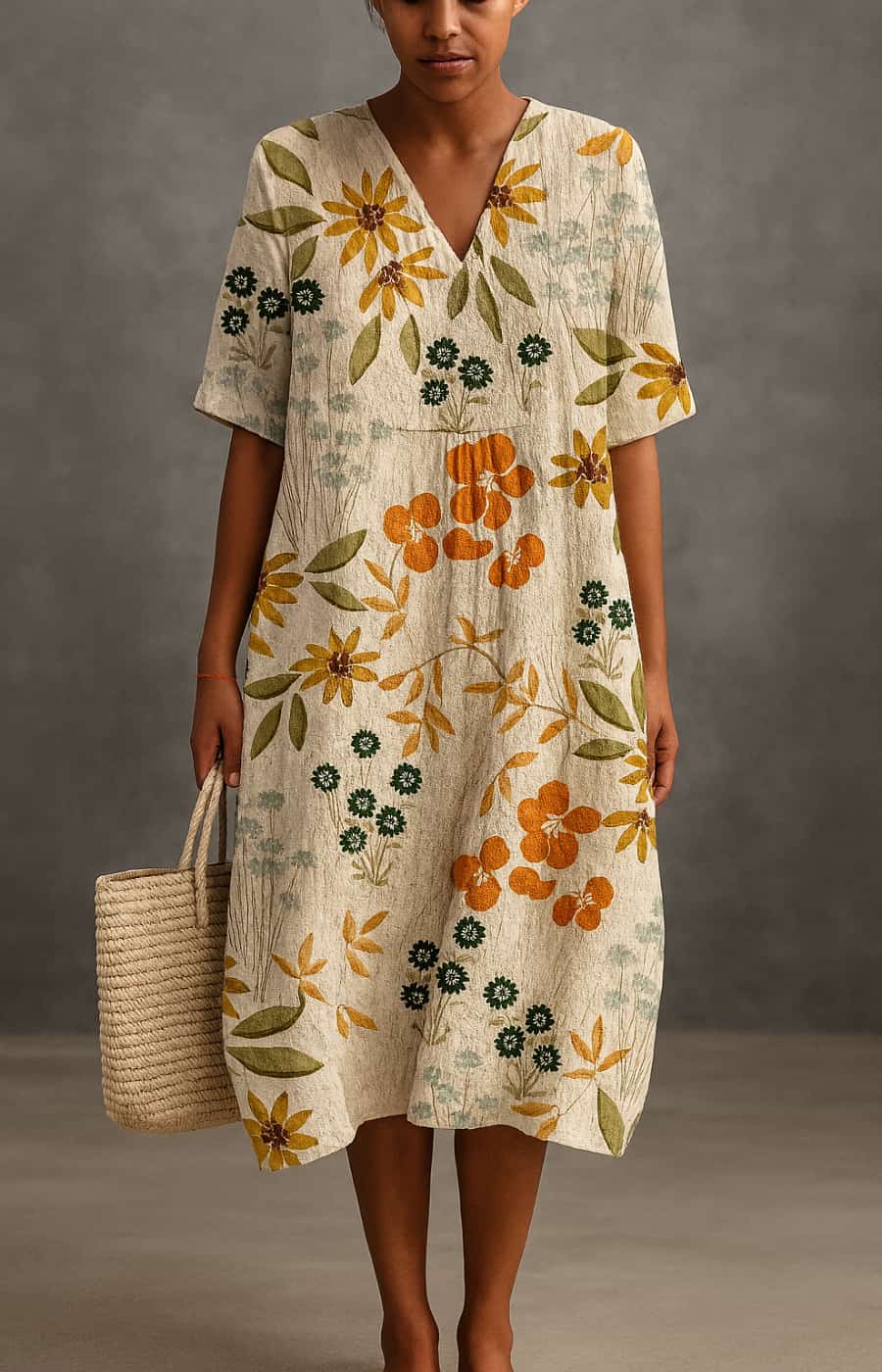 Apollonia™ | Elegant Artisan Print Womens Dress 1