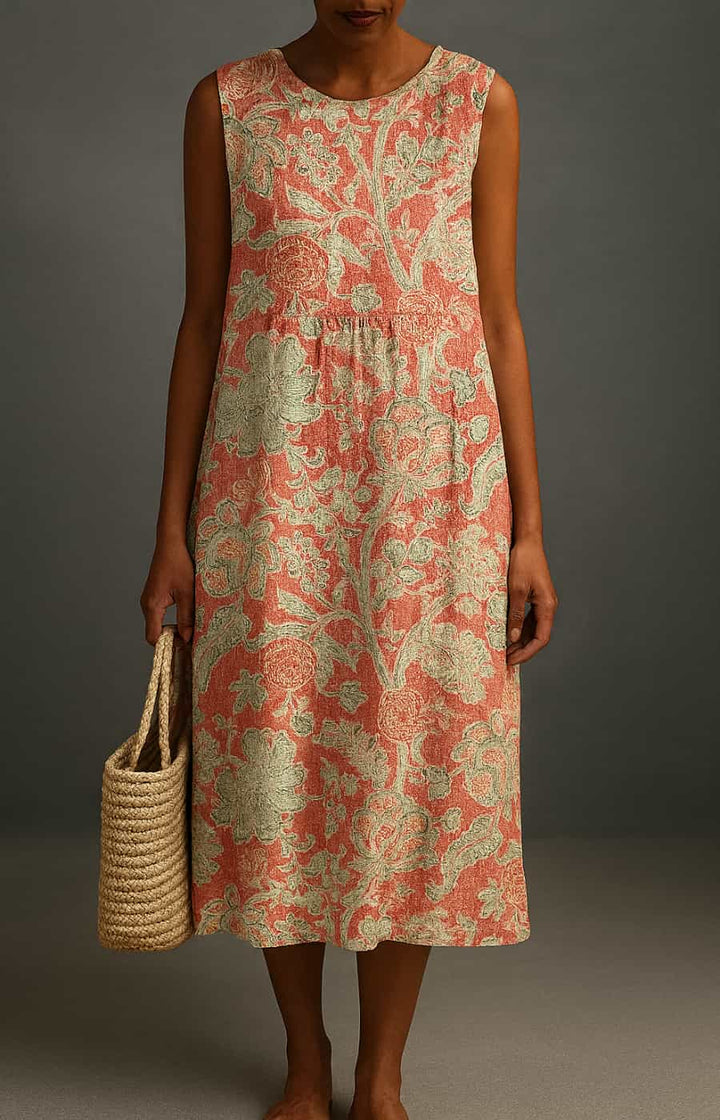 Apollonia™ | Elegant Artisan Print Womens Dress 4