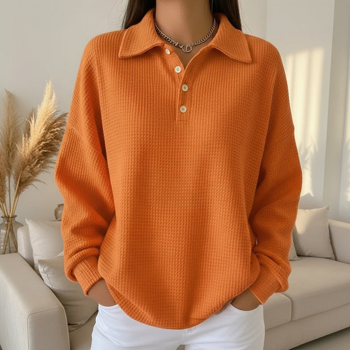 Ava™ | Elegant Knit Polo Sweater 2