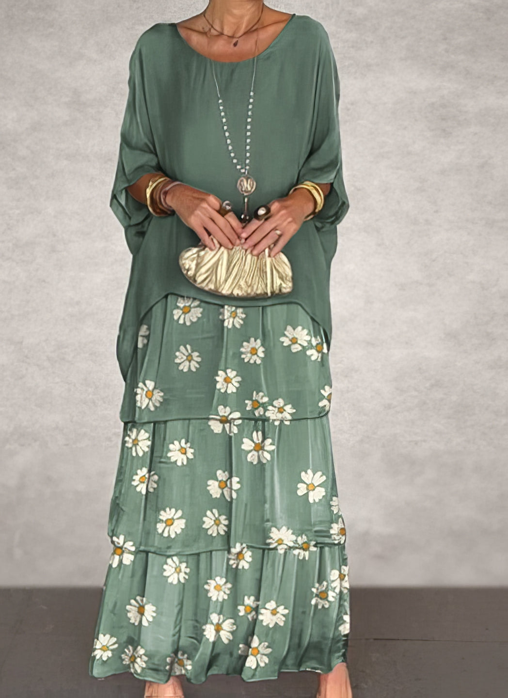 Caroline™ | Elegant Long Sleeve Maxi Dress for Women 10