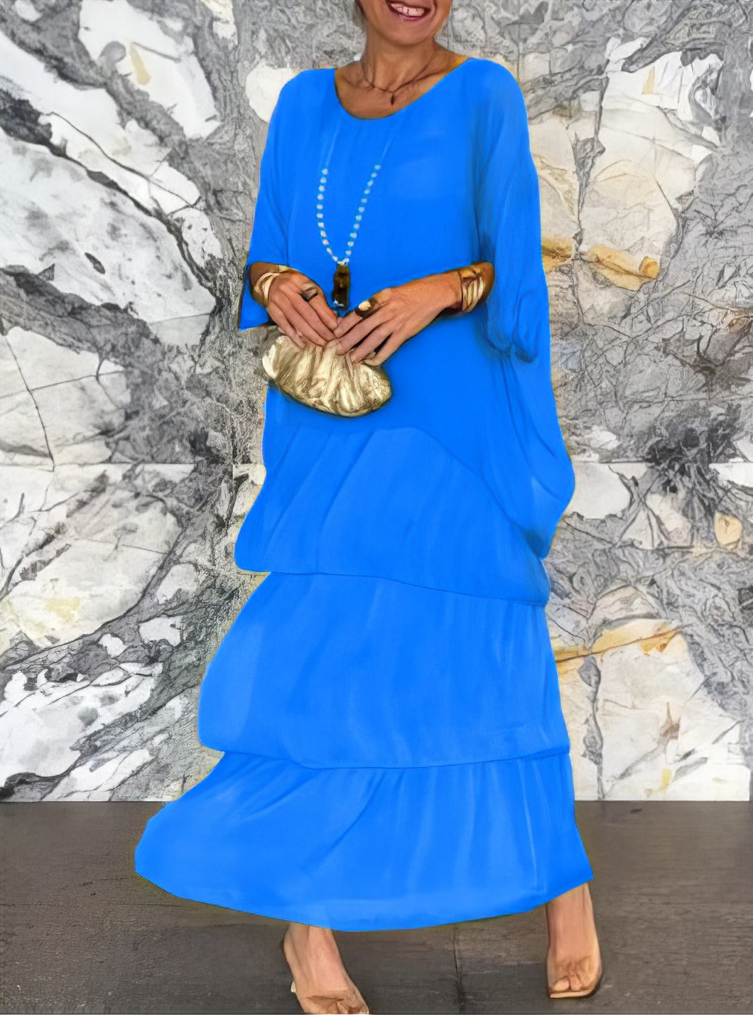 Caroline™ | Elegant Long Sleeve Maxi Dress for Women 11