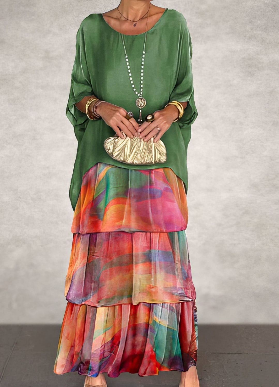 Caroline™ | Elegant Long Sleeve Maxi Dress for Women 13