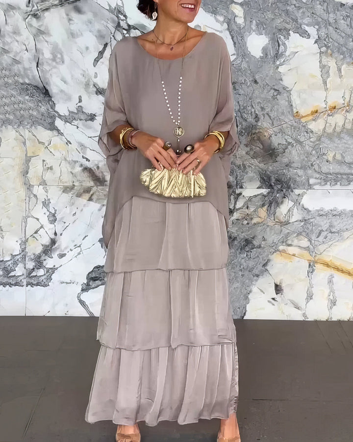 Caroline™ | Elegant Long Sleeve Maxi Dress for Women 7