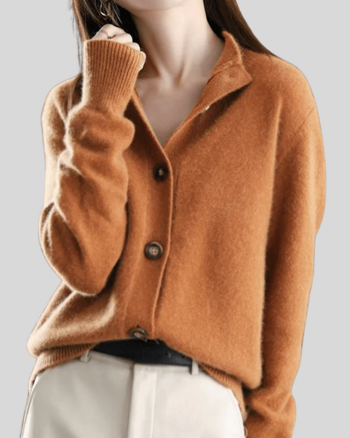 Claire | Retro-Style Cashmere Cardigan 1