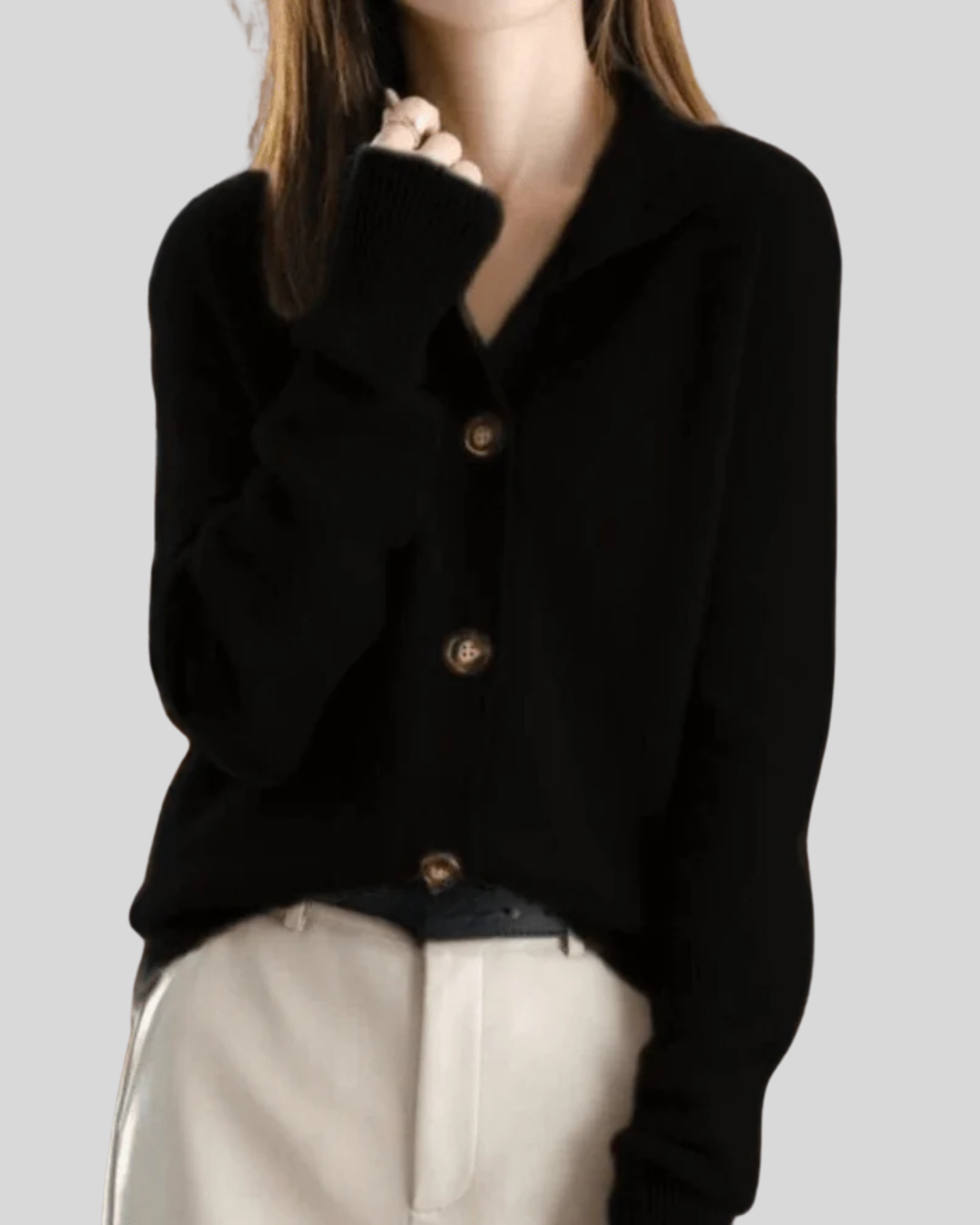 Claire | Retro-Style Cashmere Cardigan 3