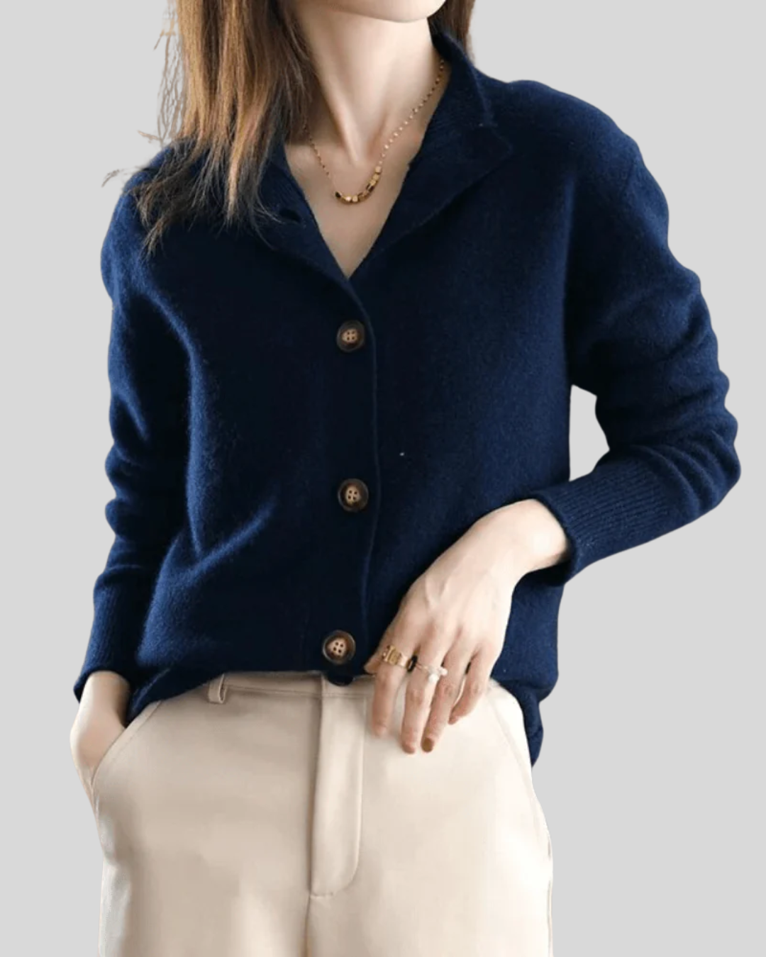 Claire | Retro-Style Cashmere Cardigan 4
