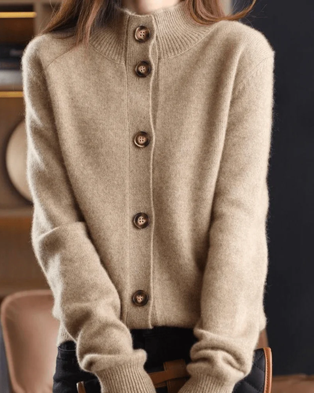 Claire | Retro-Style Cashmere Cardigan 5