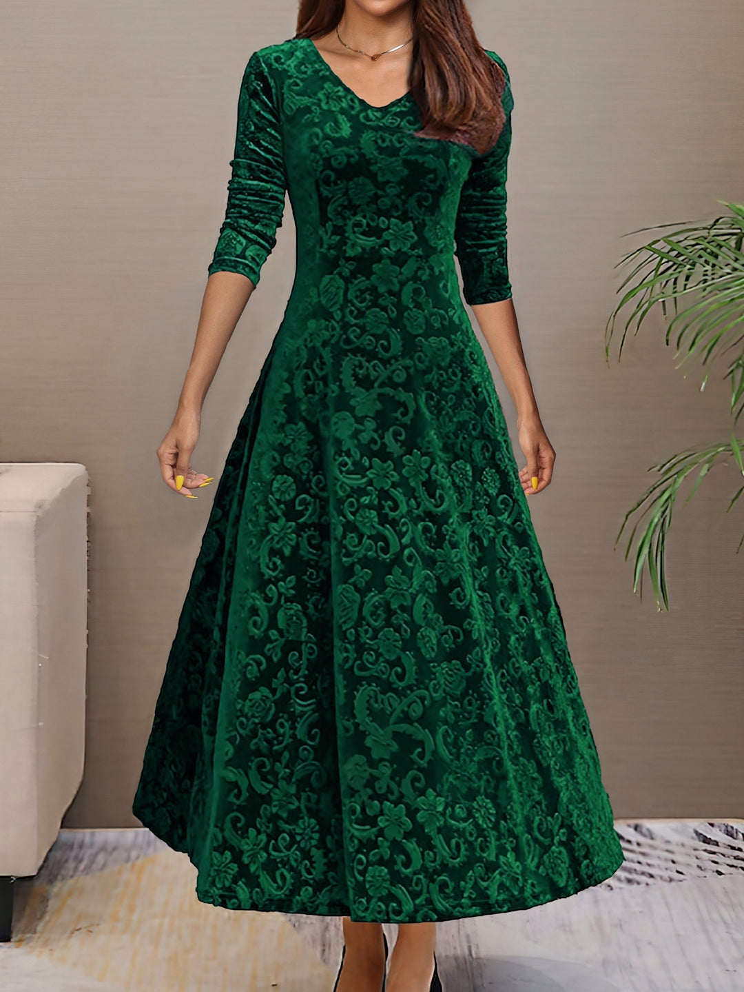 Denise | Holiday Velvet Elegance Dress 0