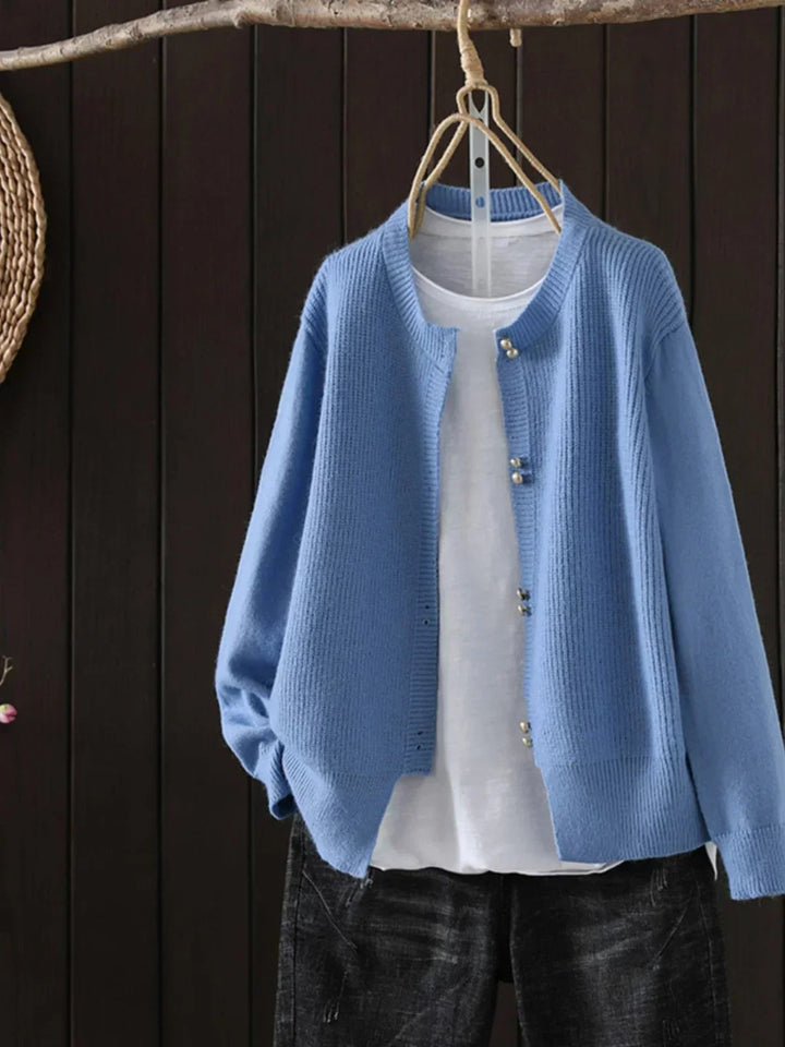 ELARA | PEARL-BUTTON CARDIGAN 1