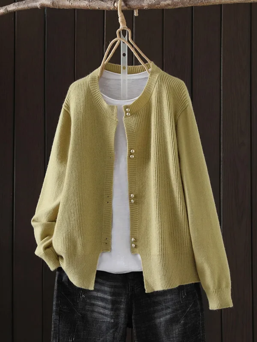 ELARA | PEARL-BUTTON CARDIGAN 5