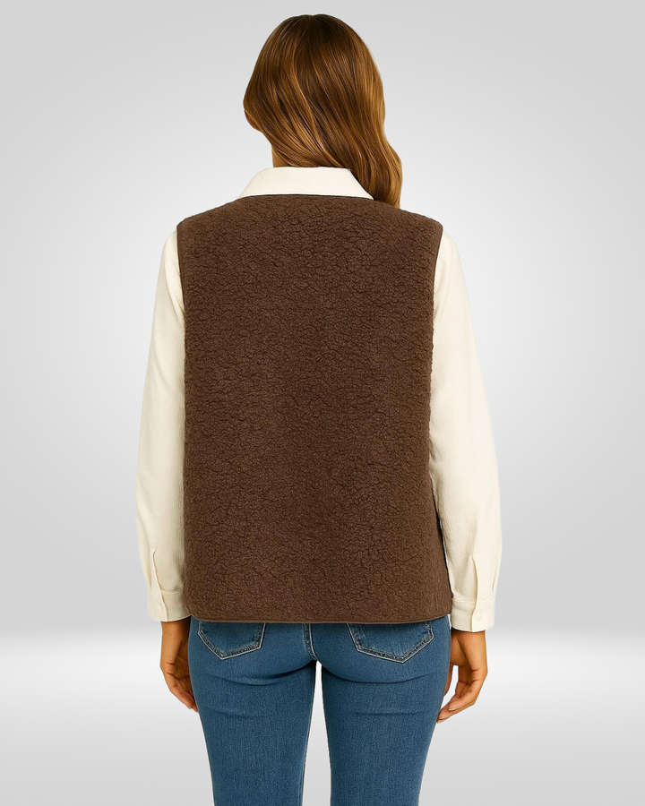 ELLA | Soft Wool Warm Vest with Buttons 2