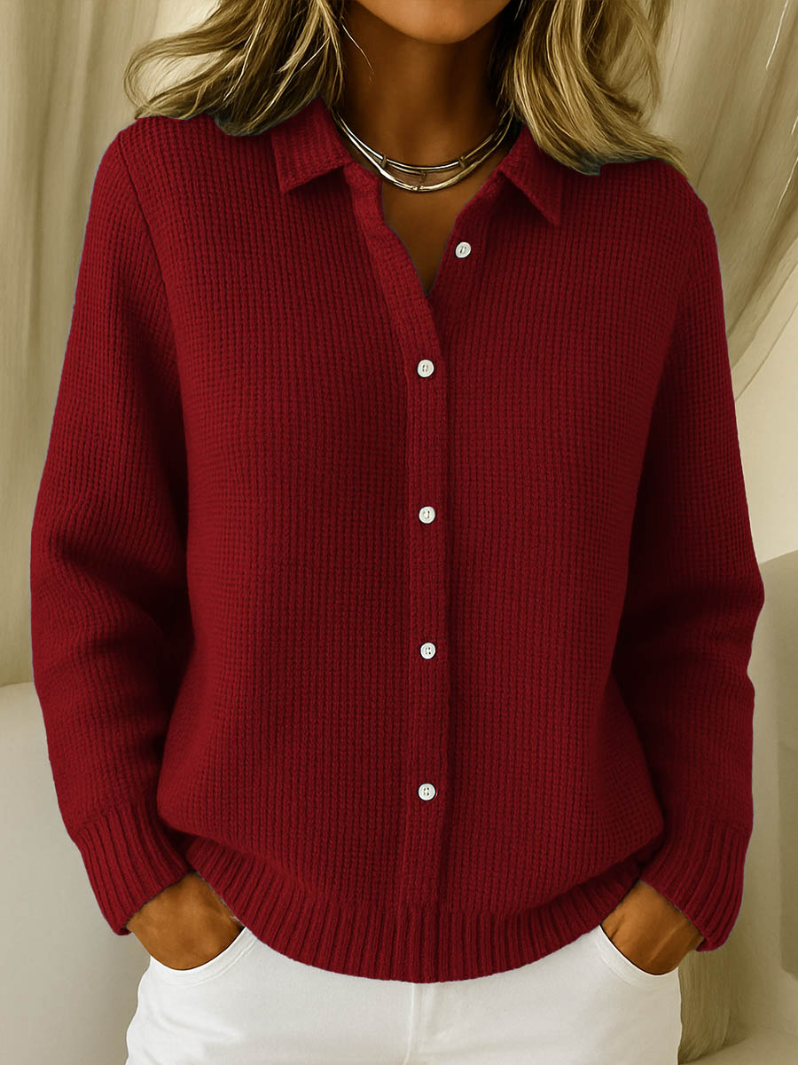 Elaine | Classic Knit Button Cardigan 2
