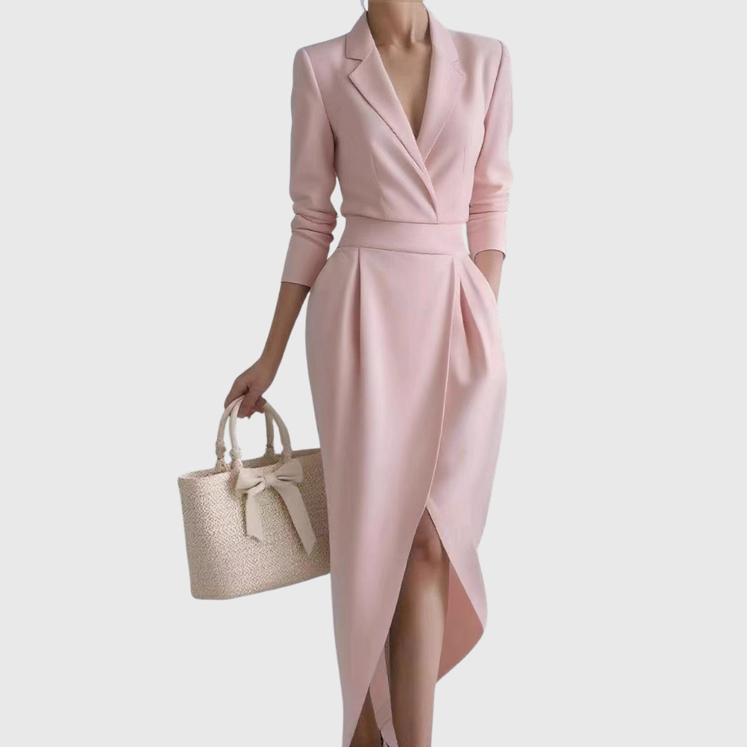 Emily | Elegant Wrap Midi Dress 1