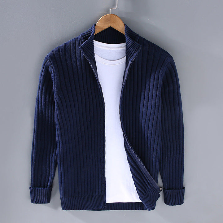 EssentialWarmth - Ribbed Zip Cardigan 0