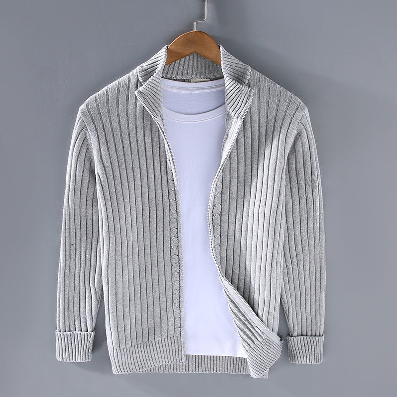 EssentialWarmth - Ribbed Zip Cardigan 1