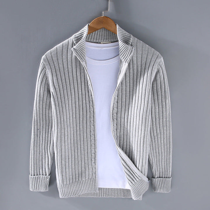 EssentialWarmth - Ribbed Zip Cardigan 1