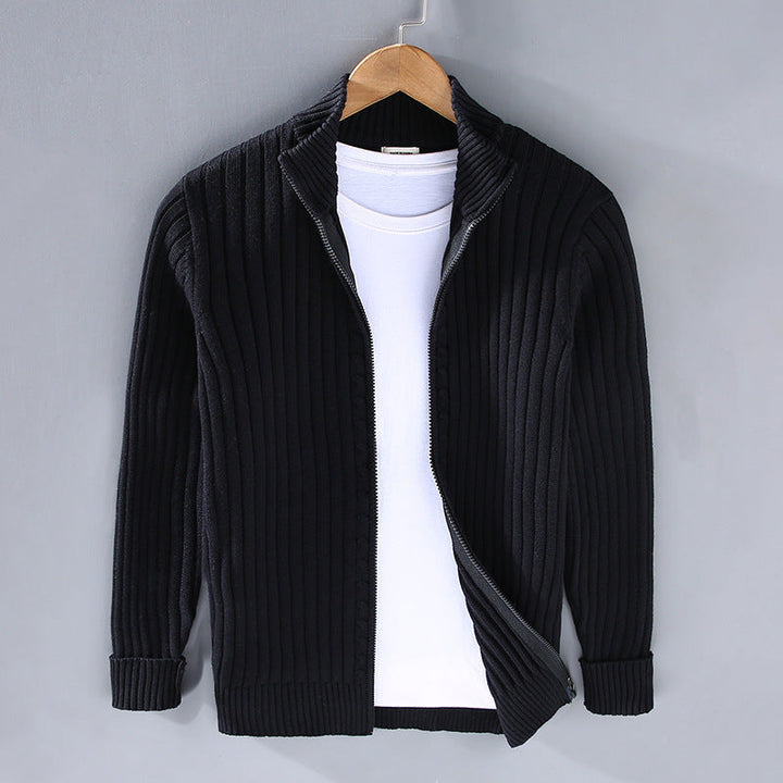 EssentialWarmth - Ribbed Zip Cardigan 2