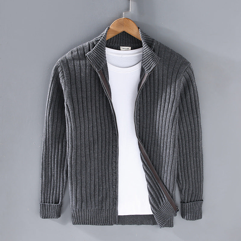 EssentialWarmth - Ribbed Zip Cardigan 3