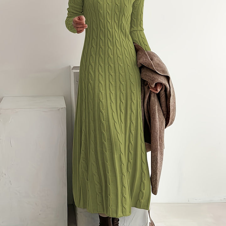 Evelyn | Cozy Cable-Knit Maxi Dress 10