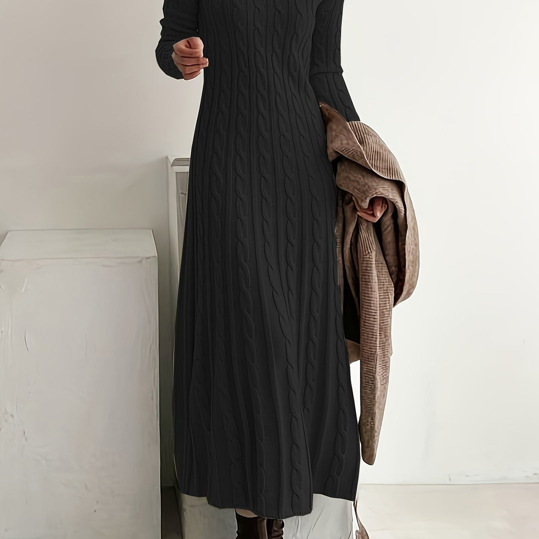 Evelyn | Cozy Cable-Knit Maxi Dress 11