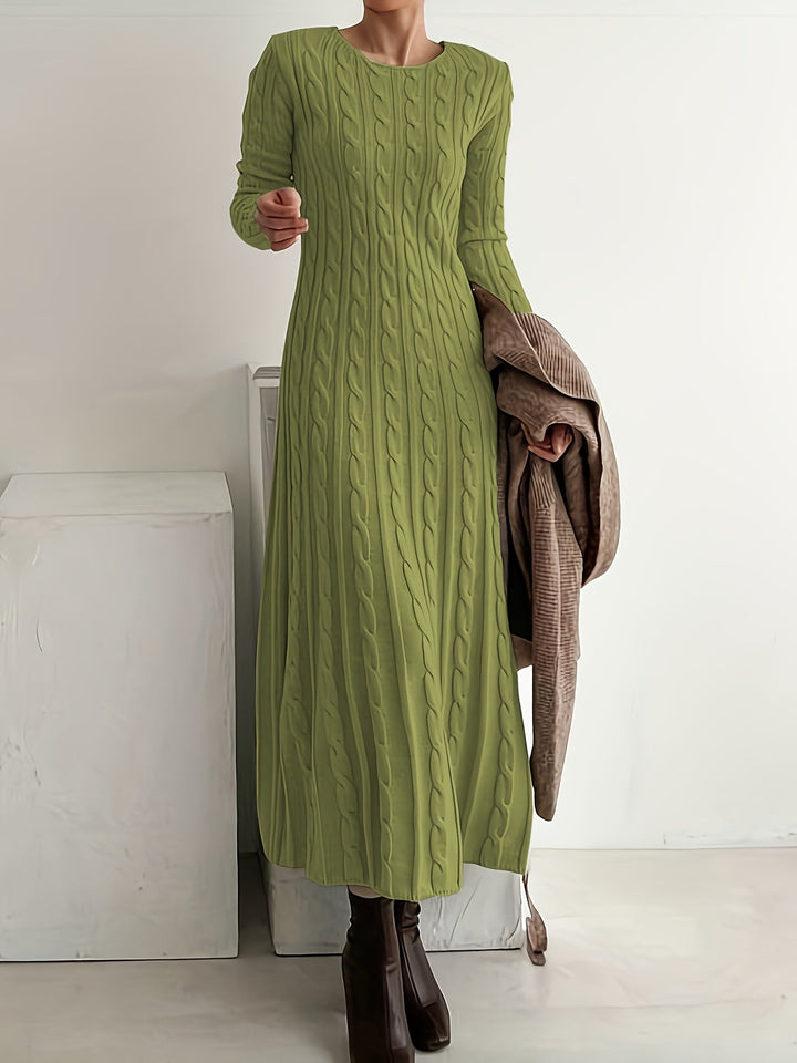 Evelyn | Cozy Cable-Knit Maxi Dress 5
