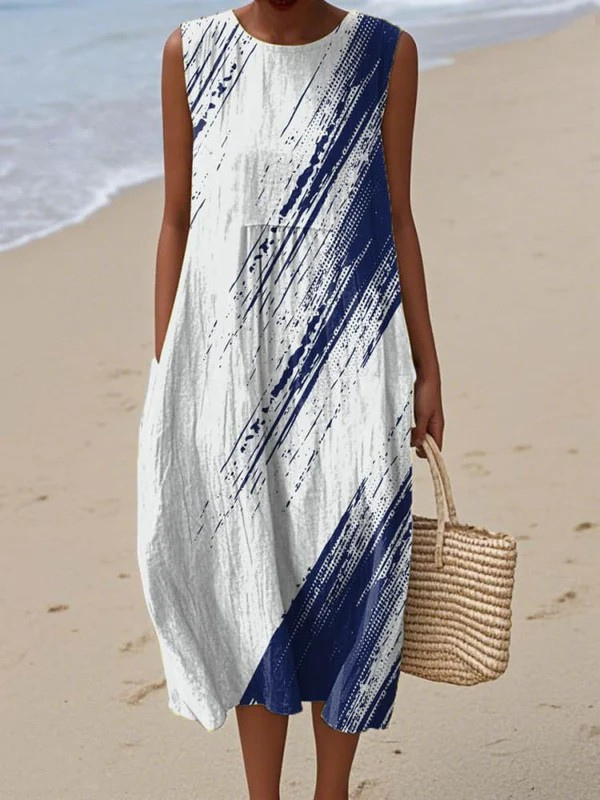 Faith™ Brushstroke Midi Dress 0