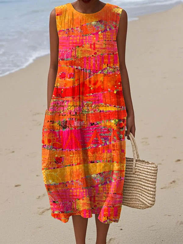 Faye™ Sunset Midi Dress 0