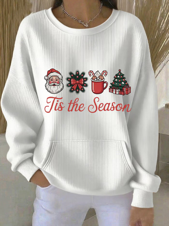 Fenna - Christmas sweater with Christmas tree print 0