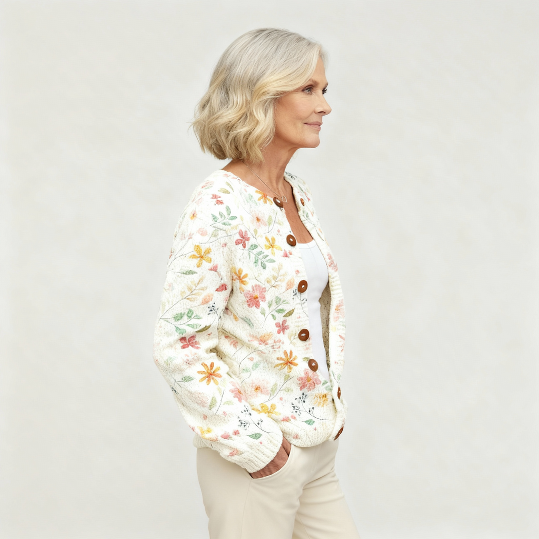 Grace | Flowers Print Cardigan 1