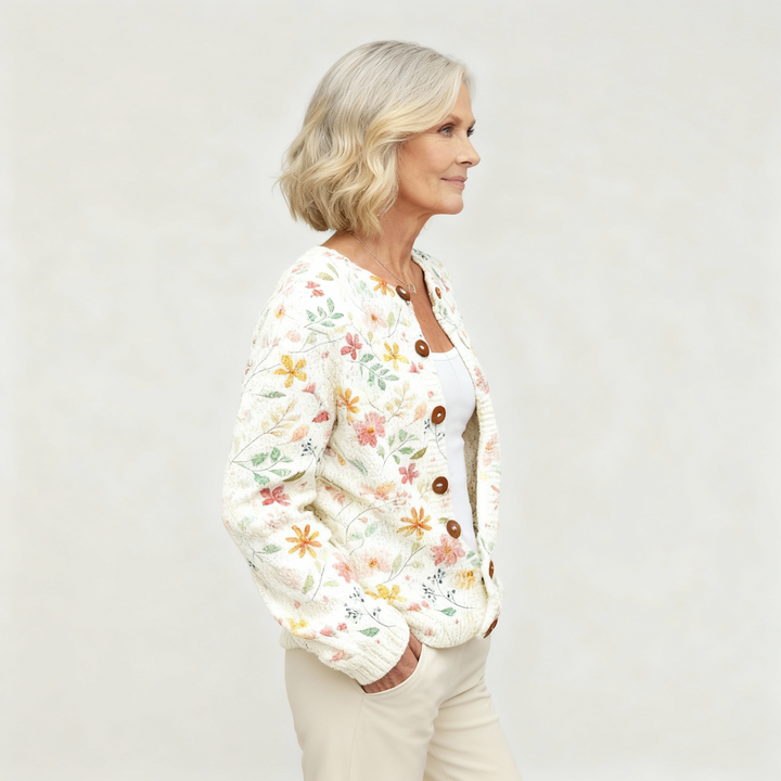 Grace | Flowers Print Cardigan 1