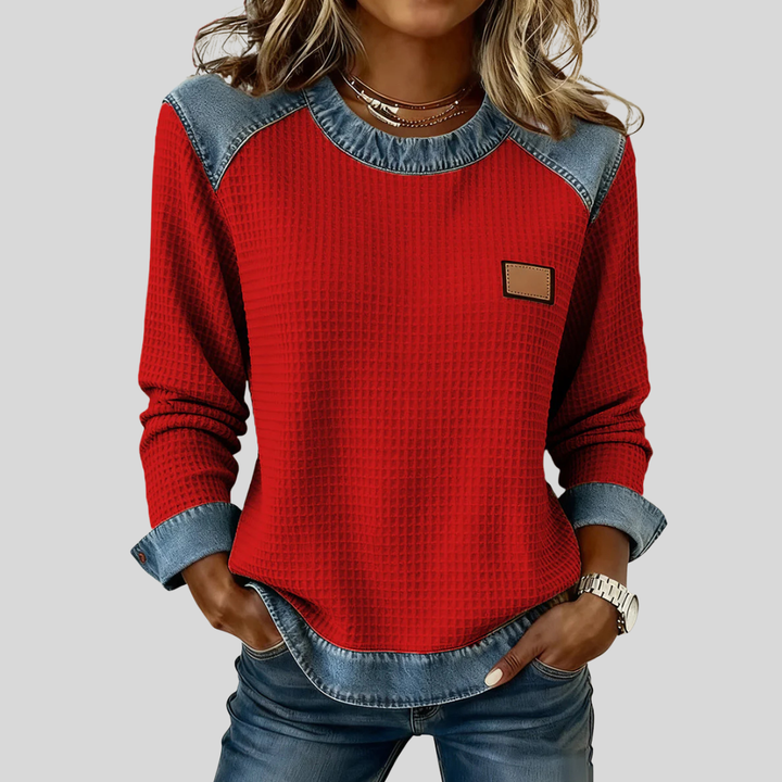 Hana™ | Cozy Patchwork Sweatshirt 1