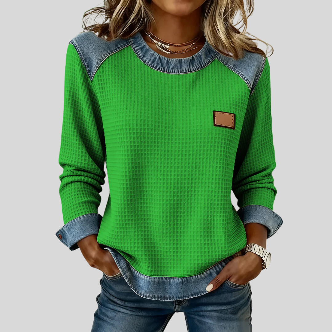 Hana™ | Cozy Patchwork Sweatshirt 3