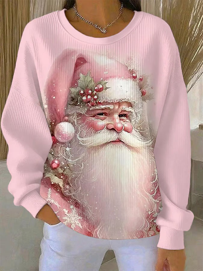 Hanne - Christmas sweater with Santa Claus motif 0