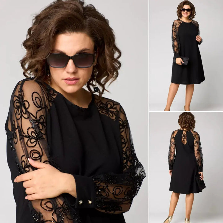 Helena™ | Elegant Black Dress for Cocktail and Formal Events 3