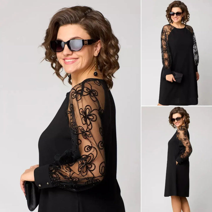 Helena™ | Elegant Black Dress for Cocktail and Formal Events 4