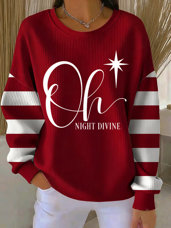 Isabelle - Christmas sweater with text print 0