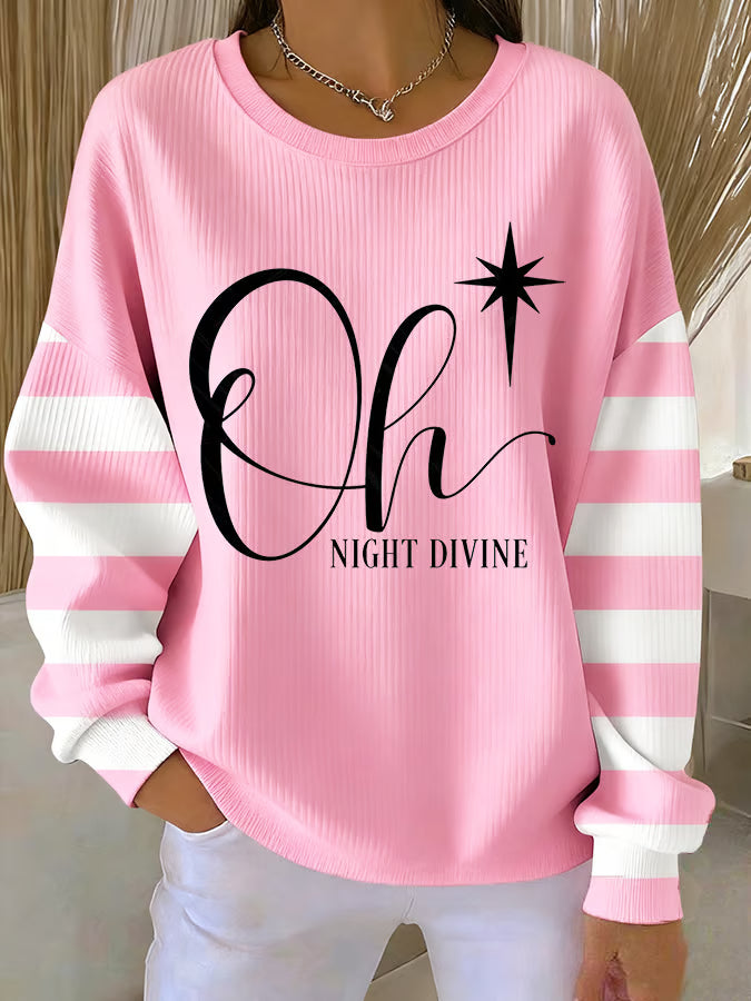 Isabelle - Christmas sweater with text print 1