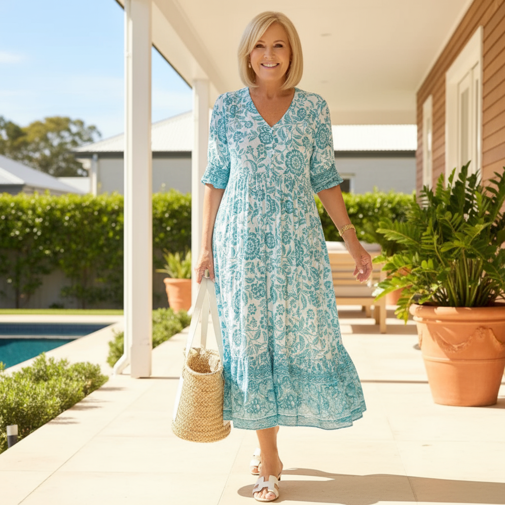 Janet™ | Elegant Floral Dress 2