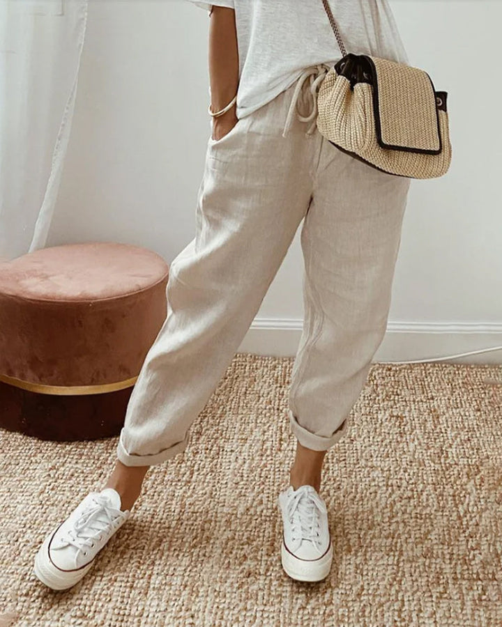 Juli™ | Stylish Linen Pants 0
