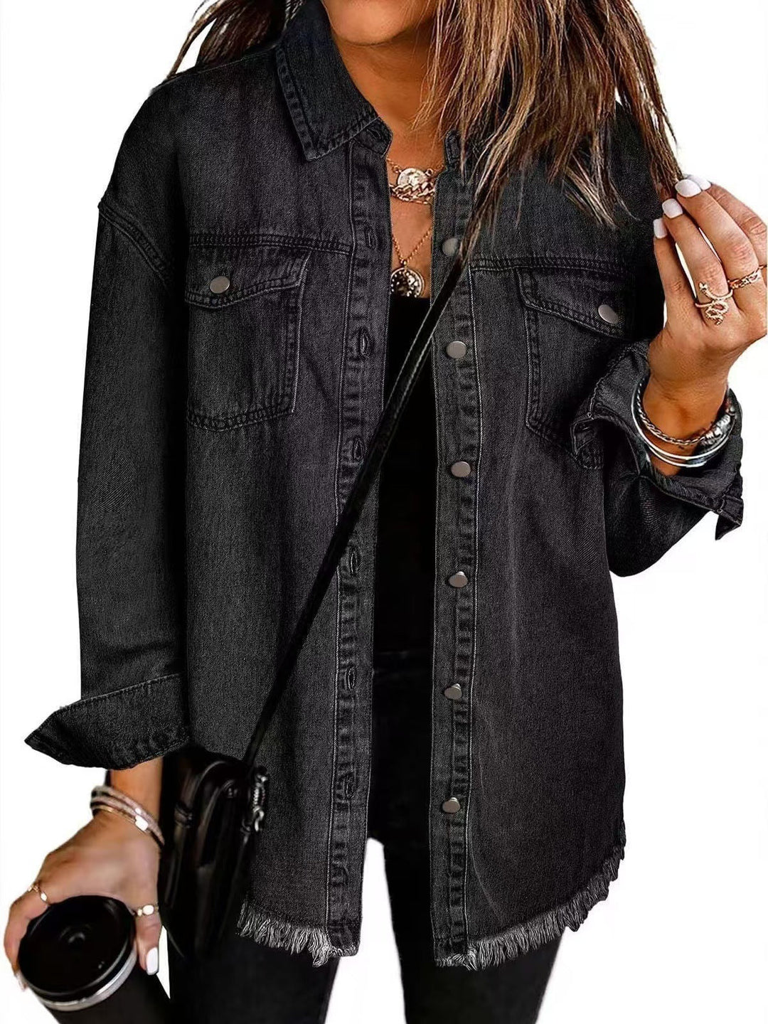 Katja™ | Relaxed Oversized Denim Jacket for Women 0