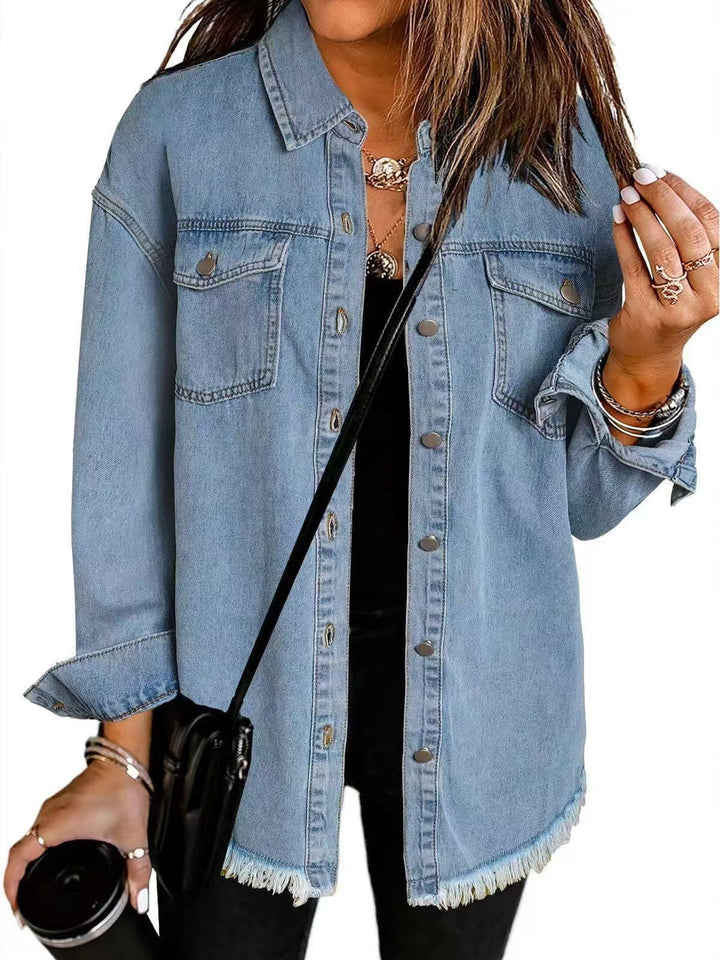 Katja™ | Relaxed Oversized Denim Jacket for Women 1