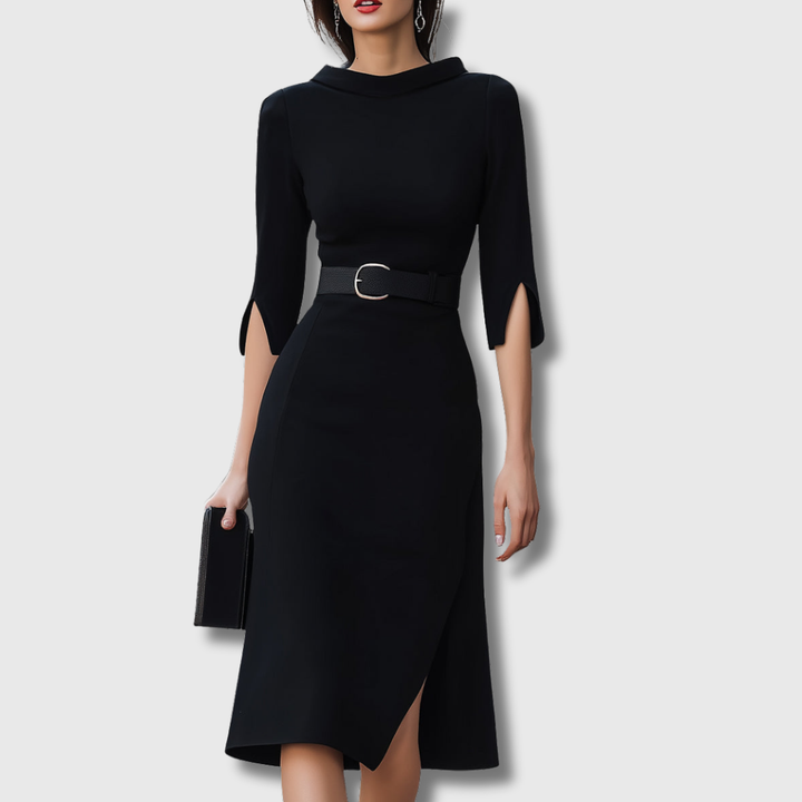 Kennedy | Black Midi Dress 1