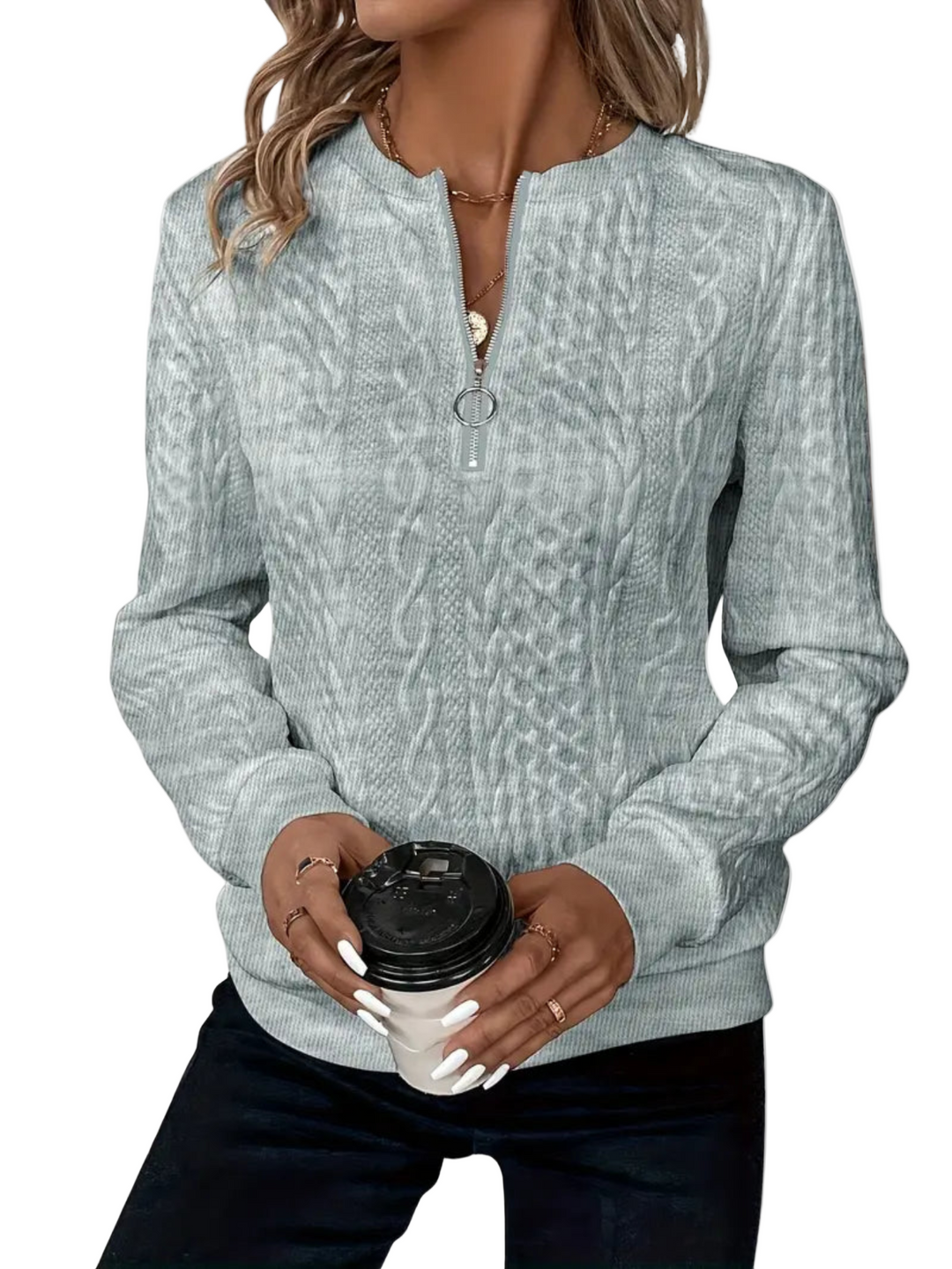 LIORA | CABLE KNIT SWEATER 8