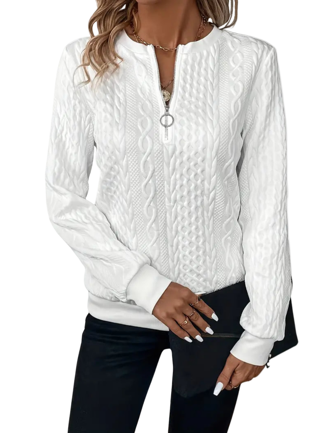 LIORA | Cable Knit Sweater 0